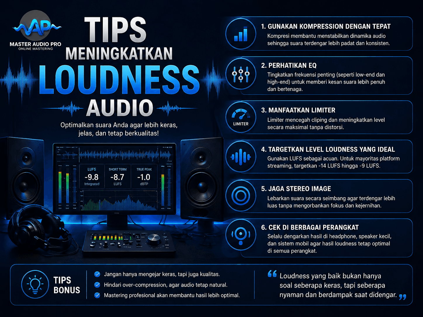 Tips Meningkatkan Loudness Audio