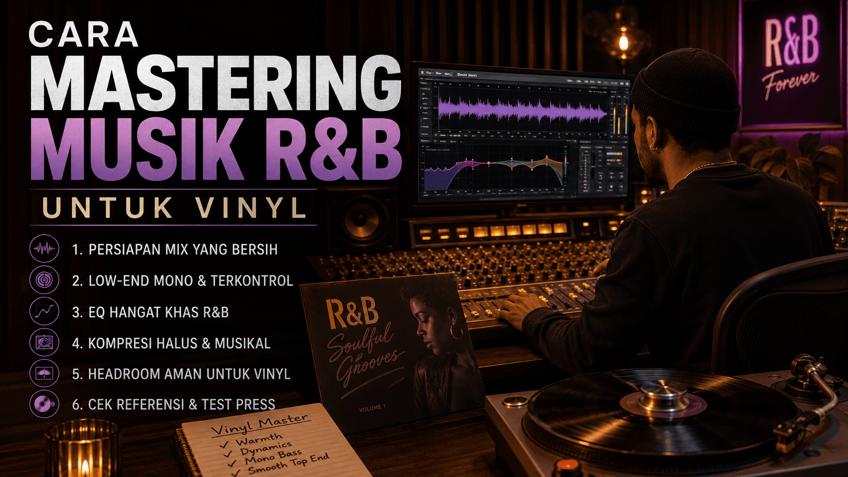 Cara Mastering Musik R&B untuk Vinyl